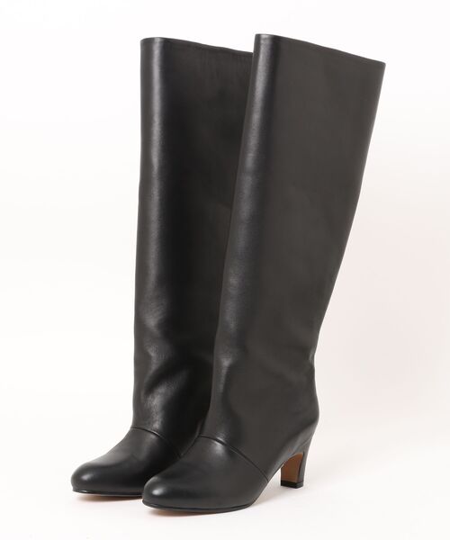 qualite(カリテ)の「【REMME】ワイドミドルブーツ/秋ブーツ/ロングブーツ(ブーツ・レディース・ブラック・36)」の4枚目の写真