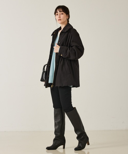 qualite(カリテ)の「【REMME】ワイドミドルブーツ/秋ブーツ/ロングブーツ(ブーツ・レディース・ブラック・36)」の10枚目の写真