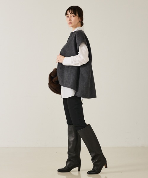 qualite(カリテ)の「【REMME】ワイドミドルブーツ/秋ブーツ/ロングブーツ(ブーツ・レディース・ブラック・36)」の5枚目の写真