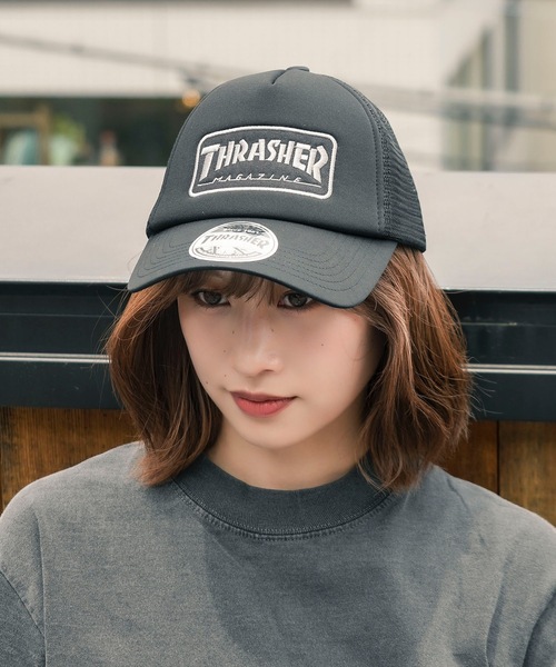 WAPPEN MESH CAP/スラッシャーブランドロゴワッペンメッシュ
