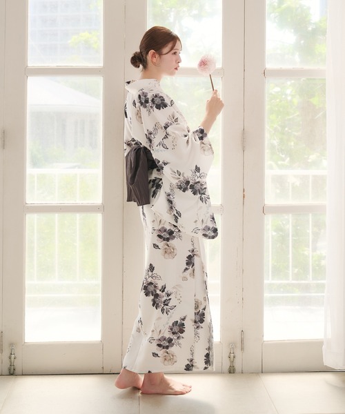 ゆかた 浴衣 ユカタ Lサイズ ホワイト✖️ブラック L 浴衣単品販売 楽天市場】浴衣 lサイズの通販