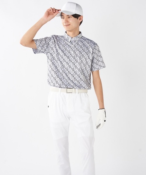 フィラ ゴルフ FILA GOLF ハンソデ シャツ ガラ （OG） FILA GOLF ブラウス シャツ 「FILA GOLF/フィラゴルフ