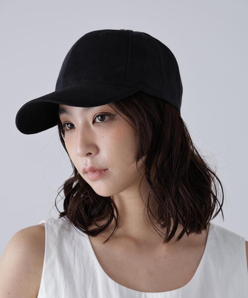 FREE'S MART(フリーズマート)の「〈newhattan〉スエードライクキャップ(キャップ・レディース・ブラック/ブラウン・フリ-)」の6枚目の写真