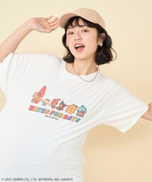 SANRIO/サンリオ SANRIO 'HELLO KITTY' SUMMER キャラクターTシャツ/ハローキティ サマーキャラクタープリントTシャツ