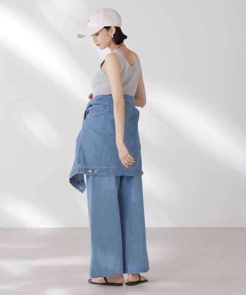 NANO universe(ナノユニバース)の「前後2wayスクエア&クルーネックリブニットタンクトップ(タンクトップ・レディース・グレー/ホワイト/ブラック・FREE)」の18枚目の写真