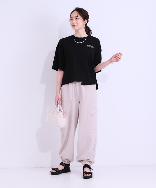 Cutie Blonde(キューティーブロンド)の「リメイク風Tシャツ(Tシャツ/カットソー・レディース・ホワイト系2/ホワイト系1/ピンク系1/ブラック系1・00)」の15枚目の写真