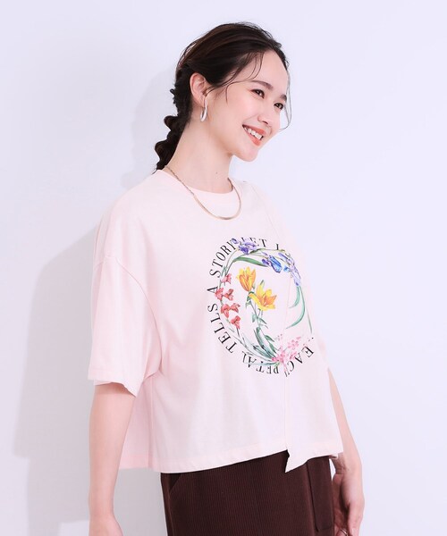 Cutie Blonde(キューティーブロンド)の「リメイク風Tシャツ(Tシャツ/カットソー・レディース・ホワイト系2/ホワイト系1/ピンク系1/ブラック系1・00)」の10枚目の写真