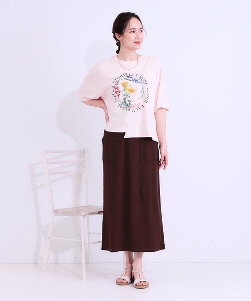 Cutie Blonde(キューティーブロンド)の「リメイク風Tシャツ(Tシャツ/カットソー・レディース・ホワイト系2/ホワイト系1/ピンク系1/ブラック系1・00)」の11枚目の写真