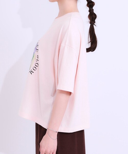 Cutie Blonde(キューティーブロンド)の「リメイク風Tシャツ(Tシャツ/カットソー・レディース・ホワイト系2/ホワイト系1/ピンク系1/ブラック系1・00)」の14枚目の写真