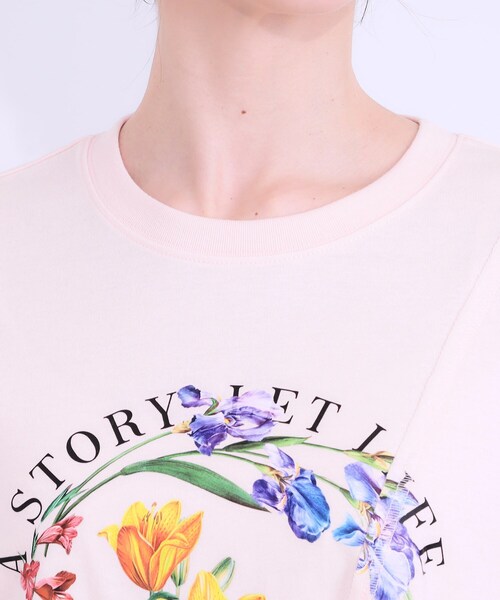 Cutie Blonde(キューティーブロンド)の「リメイク風Tシャツ(Tシャツ/カットソー・レディース・ホワイト系2/ホワイト系1/ピンク系1/ブラック系1・00)」の6枚目の写真