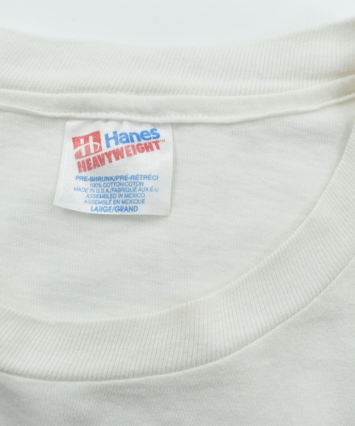 LABORATORY R(ラボラトリーアール)の「【USED】90’s Hanes “HEART BEAT” レーシング Tシャツ(Tシャツ/カットソー・メンズ・ホワイト・LARGE)」の9枚目の写真