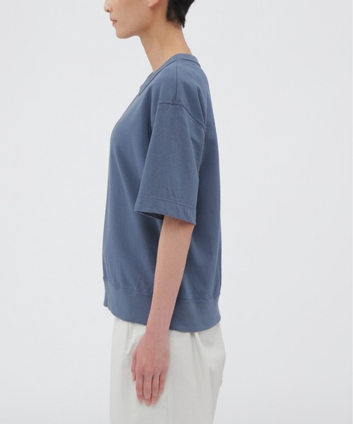 美品　MHL　DRY　LOOPBACK　JERSEY　スタンドカラー　ブルゾン DRY LIGHT LOOPBACK JERSEY TOP（Tシャツ/カットソー）｜MHL
