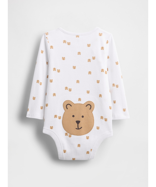 GAP(ギャップ)の「ブラナンベア ボディスーツ (ベビー)(ロンパース・キッズ・ホワイト/オフホワイト・50cm/60cm/70cm/80cm)」の9枚目の写真