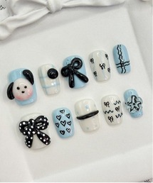 WEGO | WEGO/イマドキ韓国風アートショートネイルチップ/ウィッシュコア・Y2k(ネイル用品/ネイルケア)