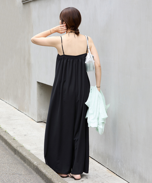 ★美品★PLAGE★サロペット24SS サロペット フロントジップ ワークサロペ ワイド 2025春夏新作