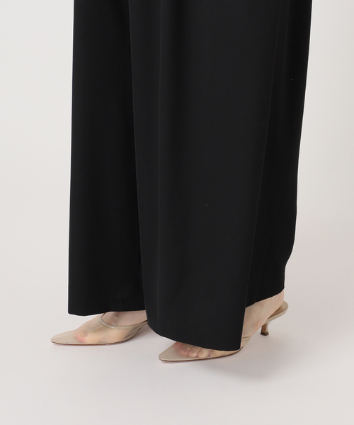 ★美品★PLAGE★サロペット24SS 大きいサイズ＞ 美ラクRUタッチサロペットパンツ（ゆったり