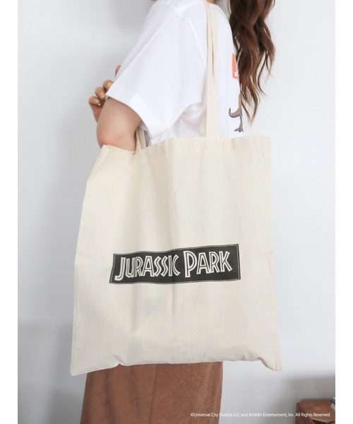 Ungrid（アングリッド）の「【別注】JURASIC PARK／ロゴトートバッグ（トートバッグ・レディース・アイボリー・FREE）」の6枚目の写真