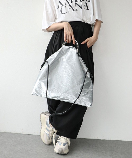 Cepica（セピカ）の「コンビ金手2WAYトート（トートバッグ・レディース・マスタード/カーキ/シルバー・FREE）」の17枚目の写真