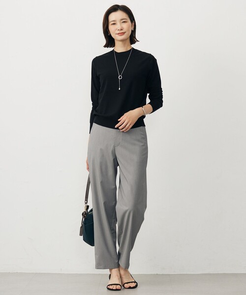 J.PRESS Ladies(J.プレス レディス)の「【WEB限定】PRINCE クルーネック ニット(ニット/セーター・レディース・ベージュ系1/ダルブルー系/ベージュ系/ブラック系/イエロー系/ホワイト系・SMALL)」の18枚目の写真