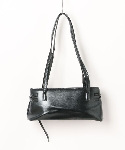 HOOK（フック）の「HOOK for girls　くすみパステルカラー スクエアショルダーバッグ（ボストンバッグ・レディース・イエロー/ブルー/ホワイト/パープル/ブラック・FREE）」の9枚目の写真