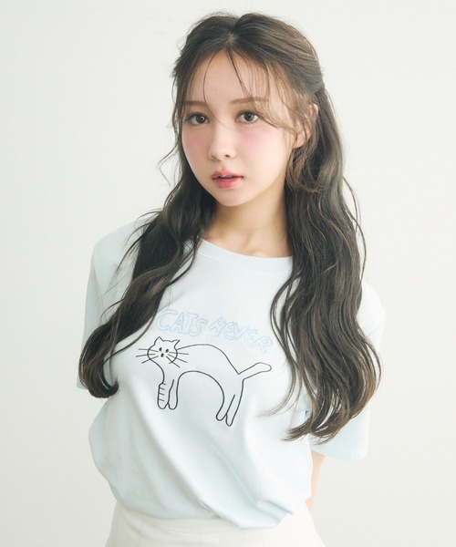 titi-coページ チェックフリルロンT（Tシャツ/カットソー）｜TITTY&CO.（ティ