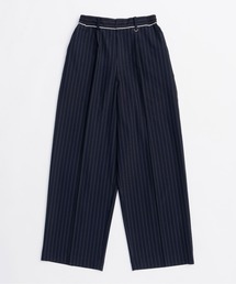サノバチーズ ストライプ スラックス パンツ ネイビー M 新品 SUIT SELECT スラックス パンツ 「セットアップ対応」「SUIT