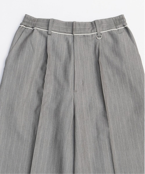 お買い得/最終値下げ！　メゾンスペシャル　ズボン　パンツ　ストライプ SALE】Stripe Tack Wide Silhouette Pants