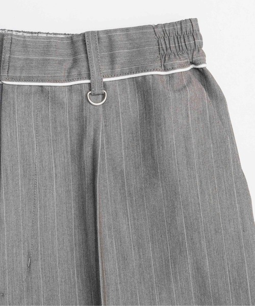 お買い得/最終値下げ！　メゾンスペシャル　ズボン　パンツ　ストライプ SALE】Stripe Tack Wide Silhouette Pants