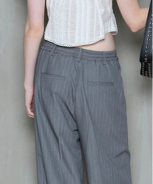 お買い得/最終値下げ！　メゾンスペシャル　ズボン　パンツ　ストライプ Pinstripe Wide Easy Pants/ピンストライプワイドイージーパンツ
