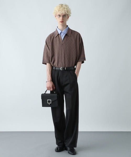 HARE（ハレ）の「フュージョンライントラックパンツ(HARE)（スラックス・メンズ・ブラック/ブラウン・FREE）」の5枚目の写真