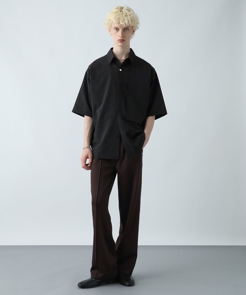 HARE（ハレ）の「フュージョンライントラックパンツ(HARE)（スラックス・メンズ・ブラック/ブラウン・FREE）」の7枚目の写真