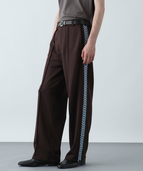 HARE（ハレ）の「フュージョンライントラックパンツ(HARE)（スラックス・メンズ・ブラック/ブラウン・FREE）」の14枚目の写真