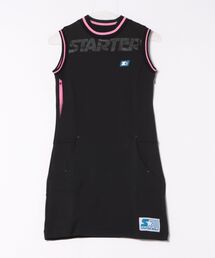 STARTER（スターター）の「《STARTER GOLF》スターター ダンボールニット×メッシュ素材インナーパンツ付きノースリーブワンピースレディース SG-123012（ワンピース）」