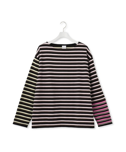 G.F.G.S. for ADAM ET ROPE'】別注ボートネックボーダー（Tシャツ