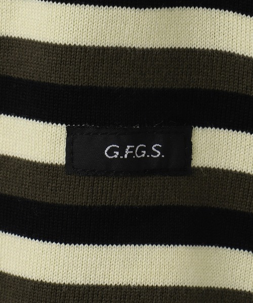 ADAM ET ROPE'（アダムエロペ）の「【G.F.G.S. for ADAM ET ROPE'】別注ボートネックボーダー（Tシャツ/カットソー・レディース・ピンク/ライトグリーン・FREE）」の9枚目の写真