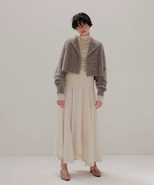 DRESSLAVE fox cashmere short ｗ jacket fox cashmere short w jacket(フォックスカシミヤショート丈ダブル