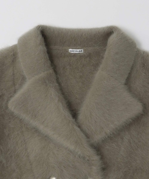 fox cashmere short w jacket(フォックスカシミヤショート丈ダブル