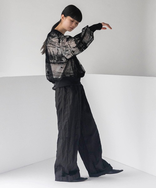 mintdesigns(ミントデザインズ)の「TOILE DE JOUY TOPS(Tシャツ/カットソー・レディース・ブラック/ネイビー・ONESIZE)」の7枚目の写真