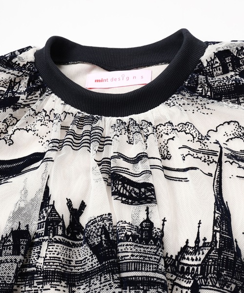 mintdesigns(ミントデザインズ)の「TOILE DE JOUY TOPS(Tシャツ/カットソー・レディース・ブラック/ネイビー・ONESIZE)」の20枚目の写真