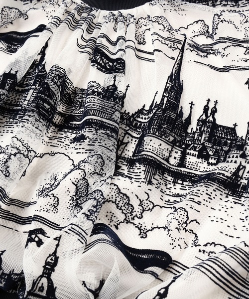 mintdesigns(ミントデザインズ)の「TOILE DE JOUY TOPS(Tシャツ/カットソー・レディース・ブラック/ネイビー・ONESIZE)」の19枚目の写真