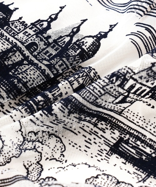 mintdesigns(ミントデザインズ)の「TOILE DE JOUY TOPS(Tシャツ/カットソー・レディース・ブラック/ネイビー・ONESIZE)」の16枚目の写真