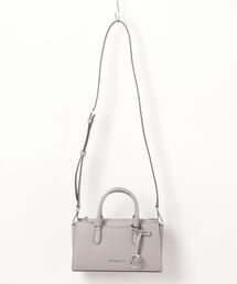 Michael Kors ショルダーバッグ グレー総柄 Jet Set Travel Small Metallic Patchwork and Signature Logo