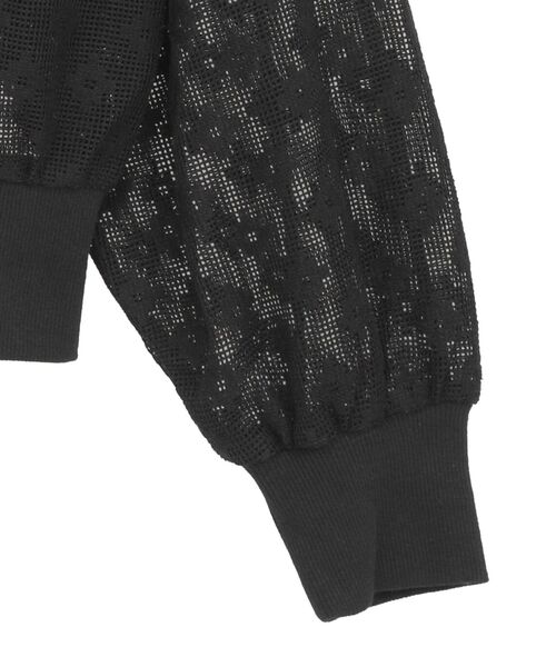 Green　Parks（グリーンパークス）の「■LOVEBOAT フラワーメッシュパーカー（パーカー・レディース・ブラック・FREE）」の18枚目の写真