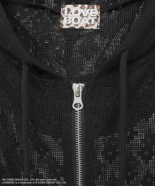 Green　Parks（グリーンパークス）の「■LOVEBOAT フラワーメッシュパーカー（パーカー・レディース・ブラック・FREE）」の20枚目の写真
