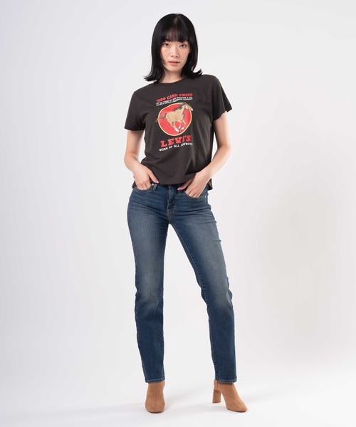 Levi's(リーバイス)の「Levi's/リーバイス GRAPHIC ボックスTシャツ(Tシャツ/カットソー・レディース・ブラック・S/M/XS)」の9枚目の写真