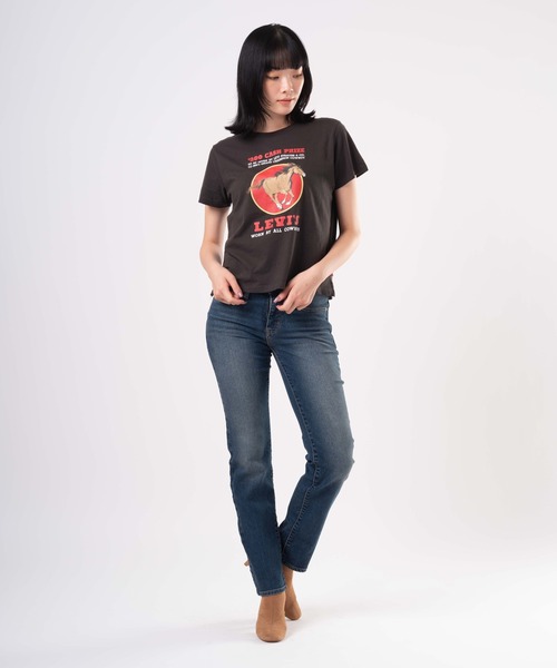 Levi's(リーバイス)の「Levi's/リーバイス GRAPHIC ボックスTシャツ(Tシャツ/カットソー・レディース・ブラック・S/M/XS)」の10枚目の写真