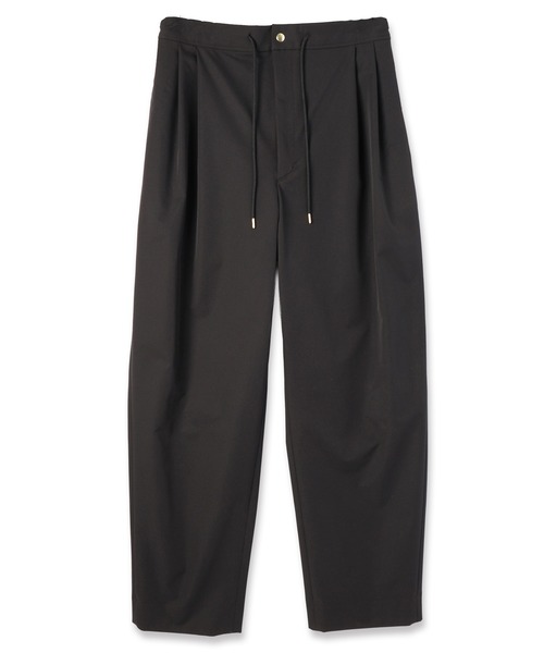 CULLNI（クルニ）の「Stretch Double Cloth 2Tuck Drawstring Semi Wide Pants（その他パンツ・メンズ・ブラック/ネイビー/アッシュブラウン・2/1/0）」の16枚目の写真
