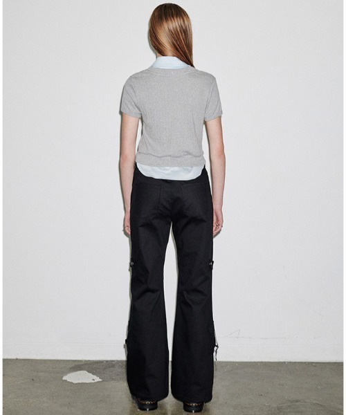 runningHIGH(ランニングハイ)の「A'GEM/9 × .kom 『runningHIGH/ランニングハイ』 SHIRTS LAYERED H/S TEE/シャツレイヤード半袖Tシャツ(その他トップス・レディース・グレー/ネイビー・FREE)」の18枚目の写真
