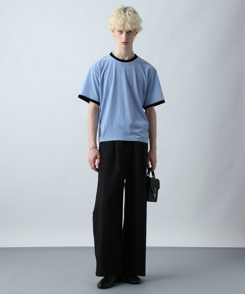 HARE(ハレ)の「クラシックリンガーTEE(HARE)(Tシャツ/カットソー・メンズ・ホワイト/ブルー/グレー/ネイビー・FREE)」の11枚目の写真