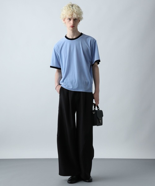 HARE(ハレ)の「クラシックリンガーTEE(HARE)(Tシャツ/カットソー・メンズ・ホワイト/ブルー/グレー/ネイビー・FREE)」の12枚目の写真